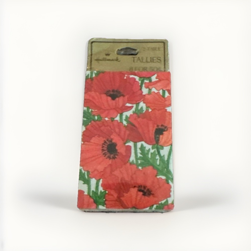 hallmark tallies 2 table 8 count poppies NOS - Picture 1 of 1